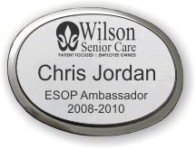 (image for) Wilson Senior Care Executive Oval Silver Badge